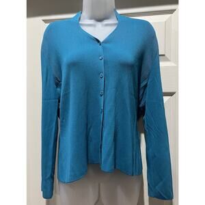 Venini Green Long Sleeve Cardigan Sweater Women’s Size XL